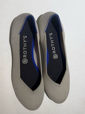 Rothy’s The Flat in flax grey